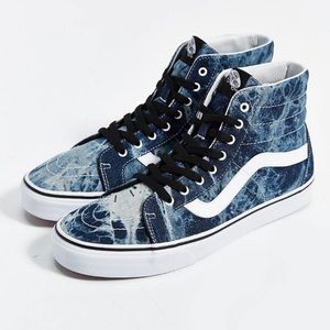 Vans Sk8-Hi sneaker in acid wash blue Mens Sz 9.5